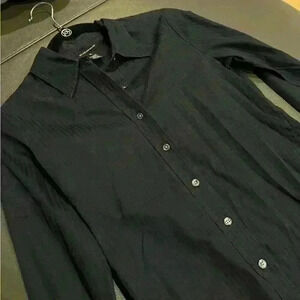 Black Club Monaco Fitted Button Down